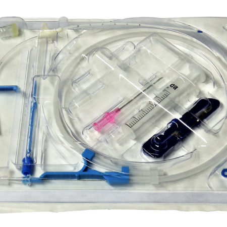 Jugular catheter single lumen kit